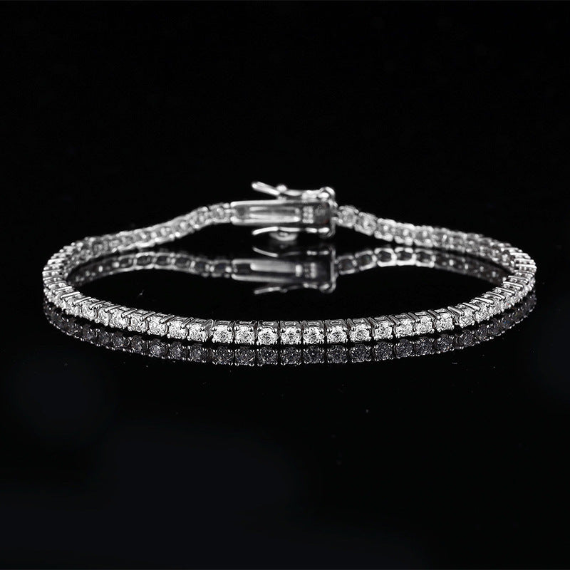 Moissanite Bracelet Tennis Chain S925 Sterling Silver